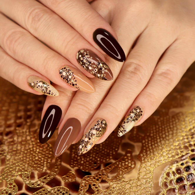 luxurious-multicolored-beige-brown-manicure-with-animal-design-long-nails-1-1